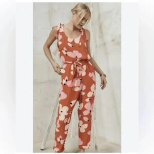 Mister Zimi The Charlie Playsuit In SUMBA Floral Tie Strap Jumpsuit Size 6